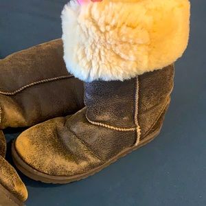 Ugg Brown Leather Boots Size 7